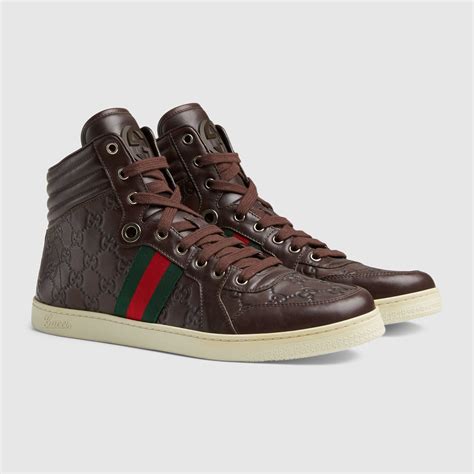 gucci sneaker herren 44|gucci leather sneakers.